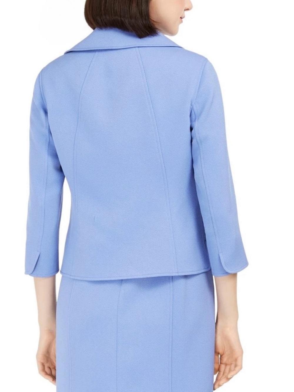 Anne Klein Baby Blue Wide-Collar Jacket Size 0 NWT - Picture 2 of 2